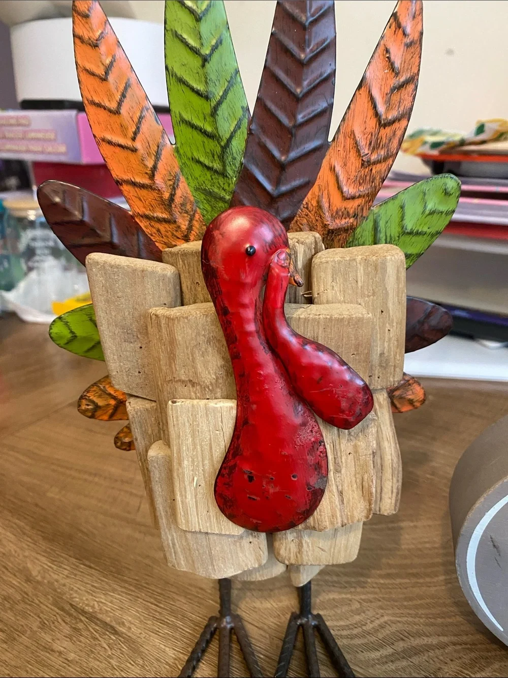 T.J.Maxx wooden turkey